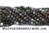 TURQ226 15 inches 8mm round chrysocolla gemstone beads
