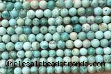 TURQ233 15 inches 6mm round turquoise beads wholesale